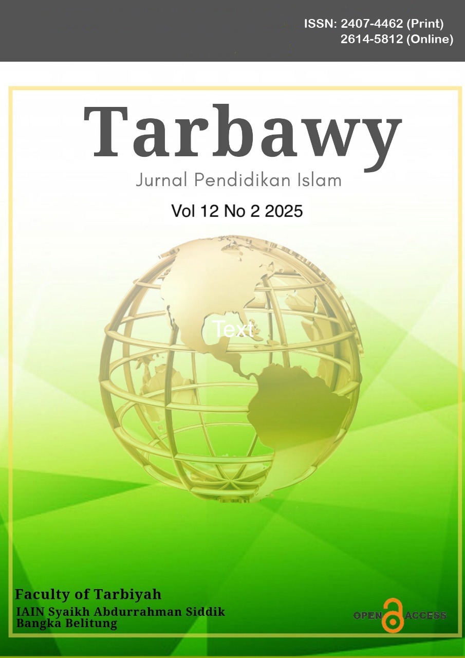 					View Vol. 12 No. 2 (2025): Tarbawy : Jurnal Pendidikan Islam
				